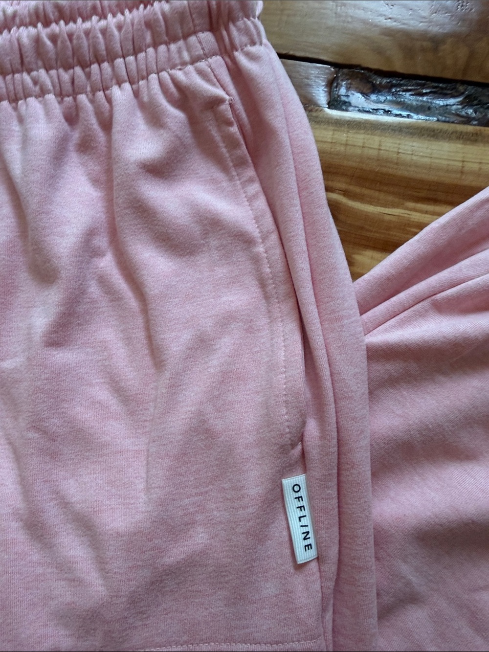 aerie Cozy Sweat Pants, NWT, Soft Pink, Size Small/Medium 🩷🩷🩷 - Picture 4 of 12